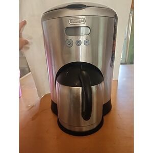 DeLonghi Stainless Steel Coffee Maker Double Wall Thermal Carafe 10 Cups‎ DCM485